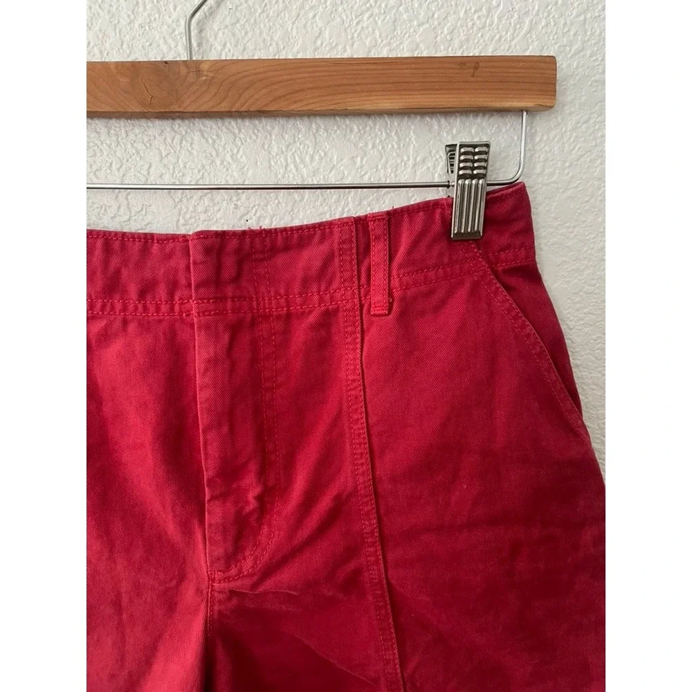Universal Thread Red High‎ Rise Seamed Utility Shorts Size 6